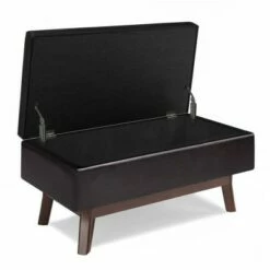 Small Ethan Rectangular Storage Ottoman - WyndenHall Midnight Black -Ottomans Official Shop unnamed file 8793