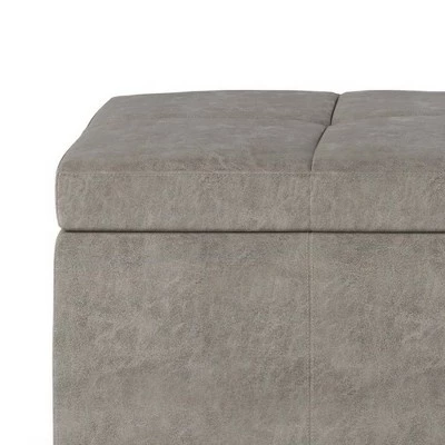 48" Cambridge Storage Ottoman - Wyndenhall Natural Linen Look Fabric 4 48" Cambridge Storage Ottoman - Wyndenhall Natural Linen Look Fabric - Image 2