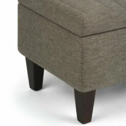 48" Garret Storage Ottoman Linen Look Fabric - Wyndenhall Gray 10 48" Garret Storage Ottoman Linen Look Fabric - Wyndenhall Gray -Ottomans Official Shop unnamed file 8909
