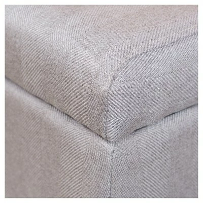 Harper Storage Ottoman Bench - Christopher Knight Home Orange 6 Harper Storage Ottoman Bench - Christopher Knight Home Orange - Image 4