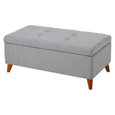 Harper Storage Ottoman Bench - Christopher Knight Home Orange 8 Harper Storage Ottoman Bench - Christopher Knight Home Orange - Image 6