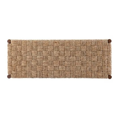 Dunhor Coastal 39.25" Natural Seagrass Bench Brown - Aiden Lane 4 Dunhor Coastal 39.25" Natural Seagrass Bench Brown - Aiden Lane - Image 2