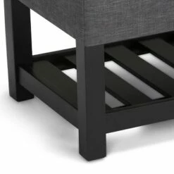 43" Ashton Storage Ottoman Bench - WyndenHall Slate Gray Linen Look Fabric -Ottomans Official Shop unnamed file 8940