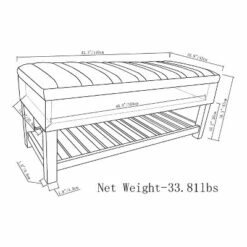 43" Ashton Storage Ottoman Bench - WyndenHall Slate Gray Linen Look Fabric -Ottomans Official Shop unnamed file 8943