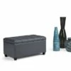 34" Marlowe Storage Ottoman Bench - WyndenHall Midnight Black -Ottomans Official Shop unnamed file 8946