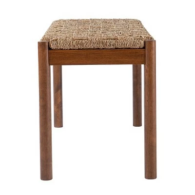Dunhor Coastal 39.25" Natural Seagrass Bench Brown - Aiden Lane 5 Dunhor Coastal 39.25" Natural Seagrass Bench Brown - Aiden Lane - Image 3