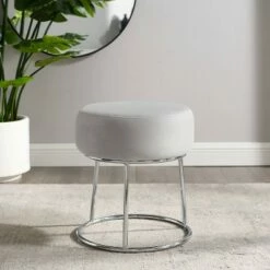 Bandi Accent Vanity Stool - Linon Green -Ottomans Official Shop unnamed file 90