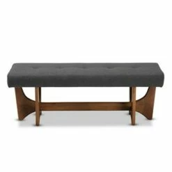 Theo Bench - Baxton Studio Grayish Beige