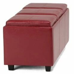 Franklin Storage Ottoman - WyndenHall Red -Ottomans Official Shop unnamed file 9062