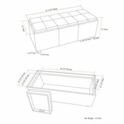 Franklin Storage Ottoman - WyndenHall Red -Ottomans Official Shop unnamed file 9064