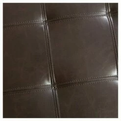Alexandria Bonded Leather Storage Ottoman - Brown - Christopher Knight Home