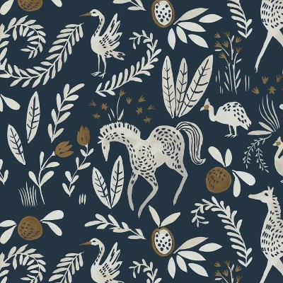 Pattern Fairland Square Storage Ottoman - Threshold™ Blue Animal Print 5 Pattern Fairland Square Storage Ottoman - Threshold™ Blue Animal Print - Image 3