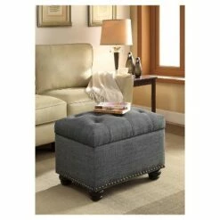 5th Avenue Storage Ottoman Gray Fabric - Breighton Home -Ottomans Official Shop unnamed file 9204