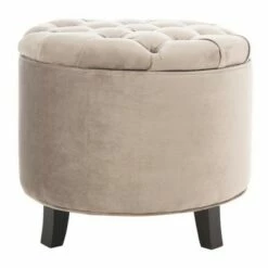 Amelia Tufted Storage Ottoman - Safavieh Light Green -Ottomans Official Shop unnamed file 9239