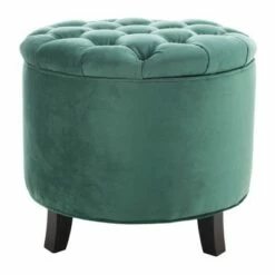 Amelia Tufted Storage Ottoman - Safavieh Light Green -Ottomans Official Shop unnamed file 9242