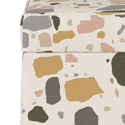 Fairland Storage Ottoman Terrazzo Mustard - Threshold™ 4 Fairland Storage Ottoman Terrazzo Mustard - Threshold™ - Image 2