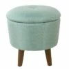 Modern Round Woven Tufted Storage Ottoman - HomePop Gray -Ottomans Official Shop unnamed file 9302