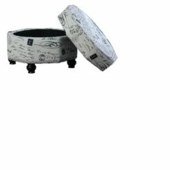 Storage Ottoman Legs-Ore International White