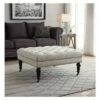 Isabelle Square Tufted Ottoman - Linon Natural -Ottomans Official Shop unnamed file 936