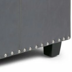 48" Stanford Storage Ottoman - Wyndenhall Coffee Brown Bonded Leather -Ottomans Official Shop unnamed file 9366