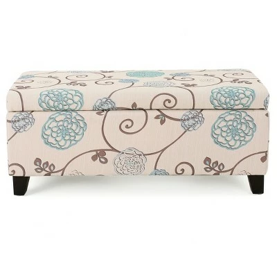 Breanna Storage Ottoman - Christopher Knight Home Dark Teal 6 Breanna Storage Ottoman - Christopher Knight Home Dark Teal - Image 4