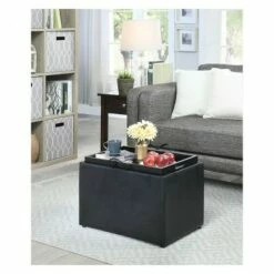 Designs4Comfort Accent Storage Ottoman - Breighton Home Espresso -Ottomans Official Shop unnamed file 9504