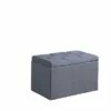Ore International Tufted Shoe Storage Ottoman Blue -Ottomans Official Shop unnamed file 9545
