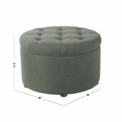 Shoe Storage Ottoman Taupe /Tan - HomePop -Ottomans Official Shop unnamed file 9667
