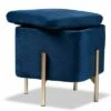 Aleron Velvet Metal Storage Ottoman - Baxton Studio Blue/gold -Ottomans Official Shop unnamed file 9668
