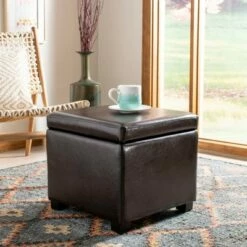 Jonathan Flip Top Ottoman - Safavieh