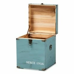 Caye Striped Finished Wood Storage Trunk Ottoman Light Blue - Baxton Studio 21 Caye Striped Finished Wood Storage Trunk Ottoman Light Blue - Baxton Studio -Ottomans Official Shop unnamed file 9734