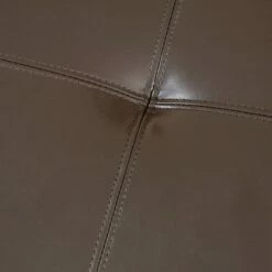 Alfred Bonded Leather Storage Ottoman Brown - Christopher Knight Home