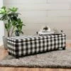 Cleo Storage Ottoman Black/White Checkerboard - Christopher Knight Home -Ottomans Official Shop unnamed file 9763