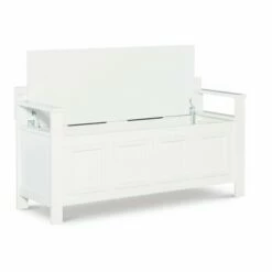 Laredo Storage Bench White - Linon