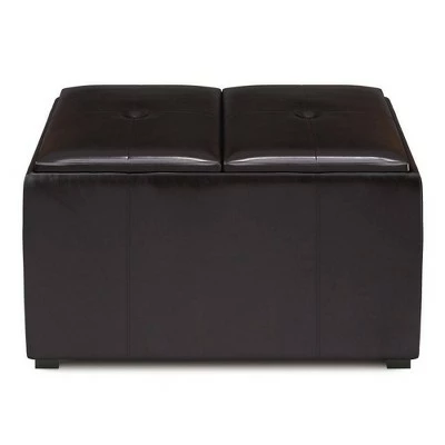 Franklin Small Coffee Table Storage Ottoman Tanners Brown - WyndenHall 8 Franklin Small Coffee Table Storage Ottoman Tanners Brown - WyndenHall - Image 6
