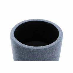 Round Storage Ottoman with Lift Off Lid - WOVENBYRD Dark Brown Faux Leather -Ottomans Official Shop unnamed file 9902