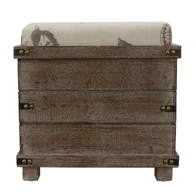 Decor Therapy Hadley Weathered Storage Ottoman - Décor Therapy Barnwood 10 Decor Therapy Hadley Weathered Storage Ottoman - Décor Therapy Barnwood - Image 8