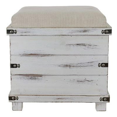Decor Therapy Hadley Weathered Storage Ottoman - Décor Therapy Barnwood 12 Decor Therapy Hadley Weathered Storage Ottoman - Décor Therapy Barnwood - Image 10