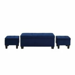 Everett Storage Ottoman Set - Picket House Furnishings Charcoal