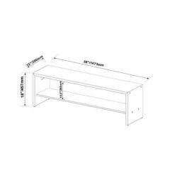 58" Solid Rustic Reclaimed Wood Entry Bench - Saracina Home Honey -Ottomans Official Shop unnamed file 995