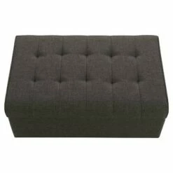 Room & Joy Eve Rectangular Linen Storage Ottoman Gray - Room & Joy
