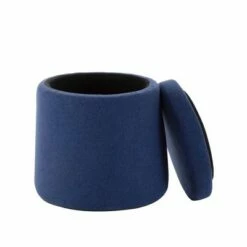 Rocking Stool Wobble Storage Ottoman - Seville Classics Midnight Blue