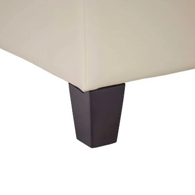 Square Button Tufted Storage Ottoman with Lift Off Lid - WOVENBYRD Pink Velvet 6 Square Button Tufted Storage Ottoman with Lift Off Lid - WOVENBYRD Pink Velvet - Image 4