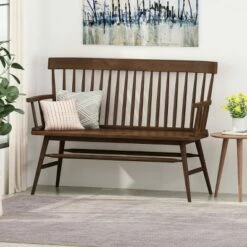 Maharis Farmhouse Bench - Christopher Knight Home Walnut