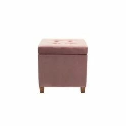 Square Button Tufted Storage Ottoman with Lift Off Lid - WOVENBYRD Pink Velvet 38 Square Button Tufted Storage Ottoman with Lift Off Lid - WOVENBYRD Pink Velvet -Ottomans Official Shop unnamed file 9981