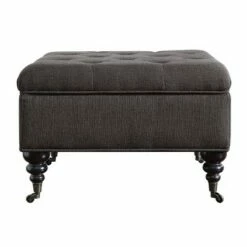 Abbot Square Tufted Ottoman with Storage and Casters - Serta Cobalt Blue -Ottomans Official Shop unnamed file 9990