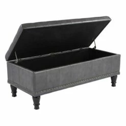 Caldwell Storage Ottoman Gray - OSP Home Furnishings